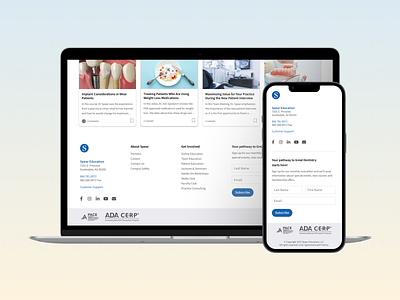Spear Education UI/UX clinical dental medical mobile spear education ui uiux ux website