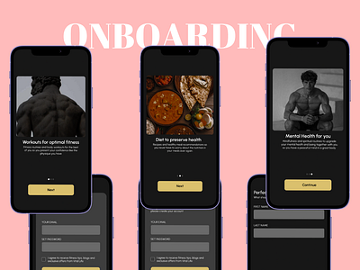 Onboarding UI Inspiration - App Designs app designs app onboarding apps best ui designs figma designs fitness app onboarding fitness apps onboarding product designs ui design ui design 2024 uiux user designs user experience user flow