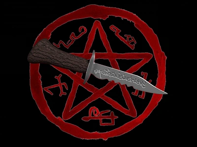 Demon Knife - Supernatural 3d 3dmodeling animation blender blender 3d blender3d blenderart cyclesrender demonknife demons design graphic design knife render spn supernatural supernatural props supernaturalinspired tv show weapon