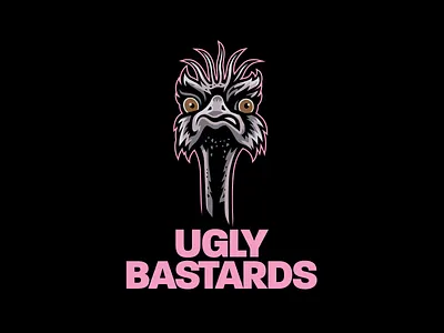 Ugly Bastards bastard branding design football club graphic design illustration illustrator logo ostrich soccer ugly vector