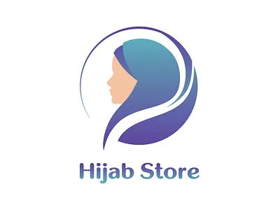 Logo for Hijab Store branding design graphic design hijab illustration logo muslim typography vector woman