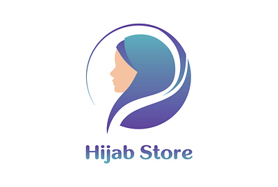 Logo for Hijab Store branding design graphic design hijab illustration logo muslim typography vector woman