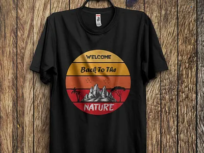 Nature T shirt Design for summer branding design free t shirt graphic graphic design illustration logo summer t shirt design t shirt t shirts tshirt design typography ui ux vector