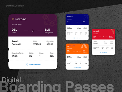 Digital Boarding Pass for Digiyatra boardingpass brading design dribble flight flightticket india inspiration pass passes portfolio design productdesign ticket ui uiuxdesign