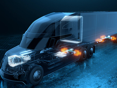 Truck XRay 3d after effects animation c4d cgi cinema 4d glow graphic design lights minimal mograph neon product visualization reflections tron truck ui vfx visualization