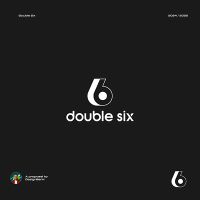 Double Six Sports Logo Design 6 logo bet logo logo logo idea logo make number logo six logo six symbol sport logo