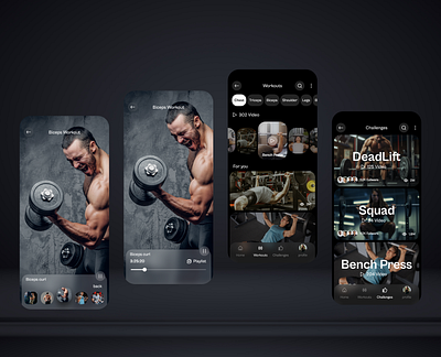 BeFit- Gym workout Mobile App befitgym branding fitness gymworkout mobileapp ui ux
