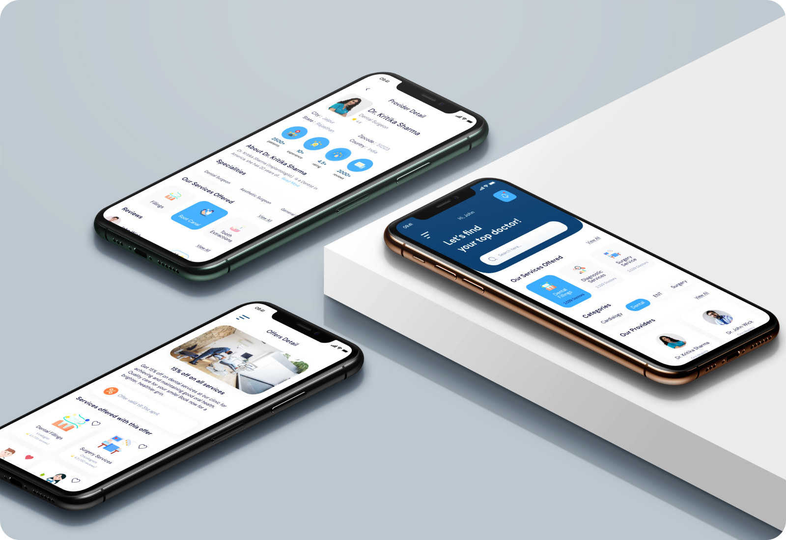 Appointment Booking app UI by Parth Shah on Dribbble