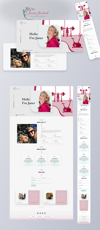 LandingPage - Personal Trainer design figma graphic design landingpage ui ux webpage