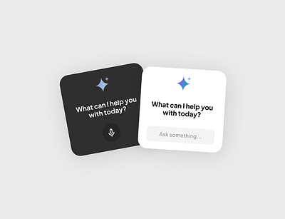 Prompt Cards ai app cards clean dailyui dark darkmode dribbblers gemini google graphic design light lightmode mobile ui widgets