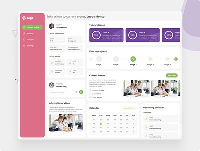 Lesson progress tracking