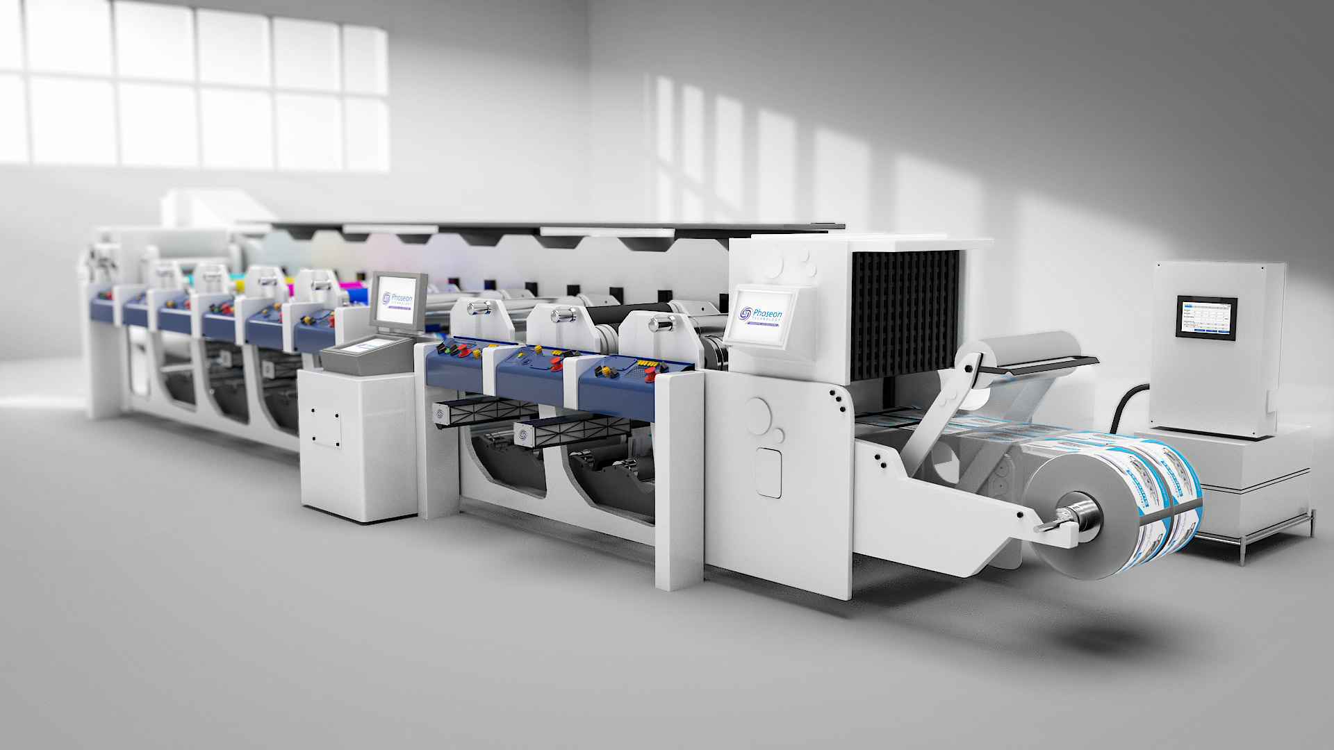 UV Cure 3d 3d design after effects animation c4d cinema 4d clean minimal printing press product design product visualization uv uv light white background