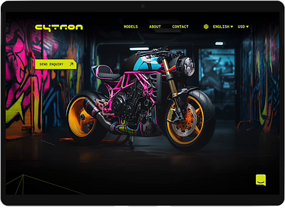 Cytron Motorcycles Interactive Homepage branding graphic design interactive interactivity motorcycle product product design ui user experience user interface ux