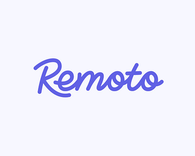 Remoto wordmark brand branding design identity lettering logo logo design minimal remote sign signature wordmark