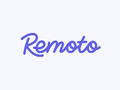 Remoto wordmark brand branding design identity lettering logo logo design minimal remote sign signature wordmark