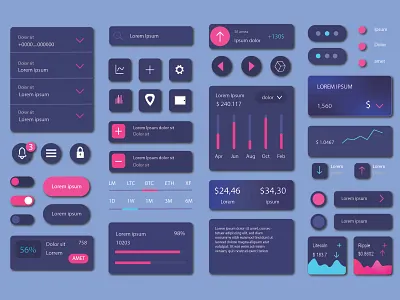 UI UX KIT design elements graphic design illustration photoshop post ui uiux uiuxkit ux vector