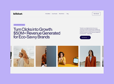 Blikket Website Design app branding design flat graphic design illustration l minimal minimalist typography ui ux uxui web web design website