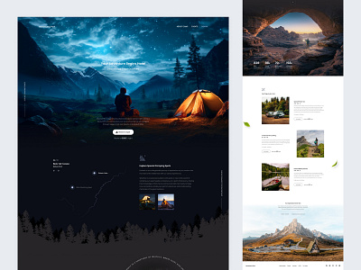 Camp Booking landing page ui landingpage ui uiux ux web page web ui