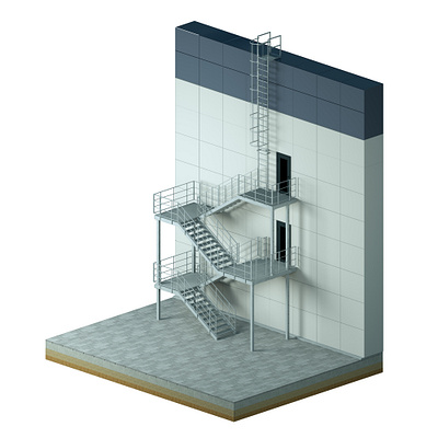 Isometric renderings of the stairs 3d 3d design 3d modeling 3d renderings design isometric renders rendering stairs visualization