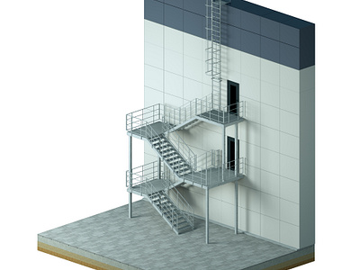 Isometric renderings of the stairs 3d 3d design 3d modeling 3d renderings design isometric renders rendering stairs visualization