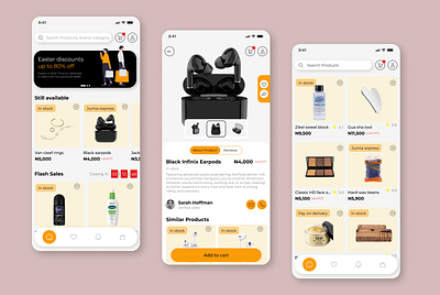 An E-commerce Application app design checkout e commerce product design ui uiux ux