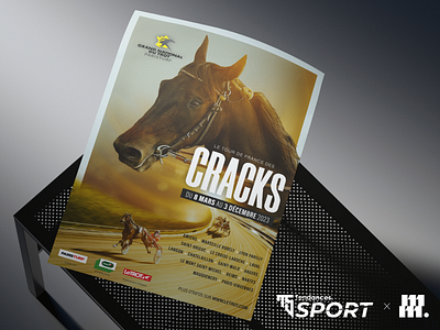 Grand National du Trot 2023 poster affiche branding champion championat cheval course cracks france french graphic design horse horse race montage photoshop poster race racing trot