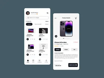 E-commerce Concept - M1 Gadget figma ui