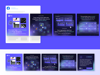 Polar Analytics - Carousel Ad Design instagram ads