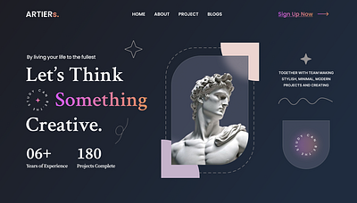 Website Design: Artiers ui visualdesign websitedesign
