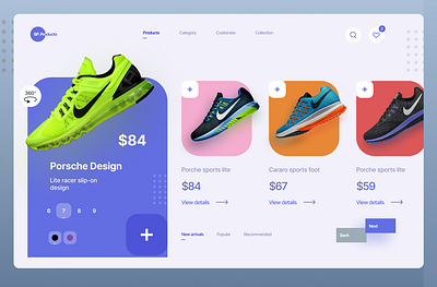 E-commerce Website ui visualdesign