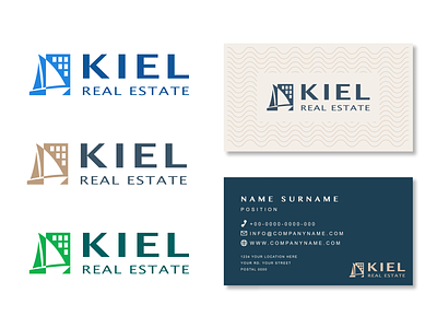 Kiel Real Estate - Logo and Business Card Design branding design graphic design illustration logo typography vector