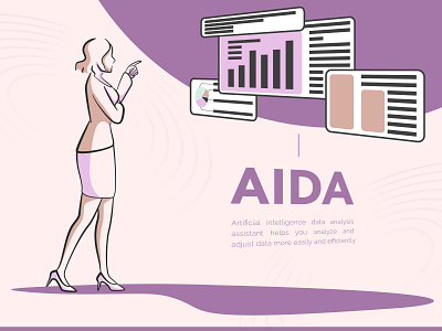 AIDA design graphic design illustration ui vector