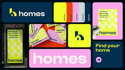 Homes Branding abstract ai app branding clever family finance fintech futurisitc h home house letter logo minimal payment real estate saas technology web