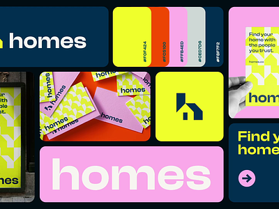 Homes Branding abstract ai app branding clever family finance fintech futurisitc h home house letter logo minimal payment real estate saas technology web