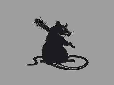 Rat Bandit Logo animal bandit brand branding for sale logo mark mouse nagual design rat