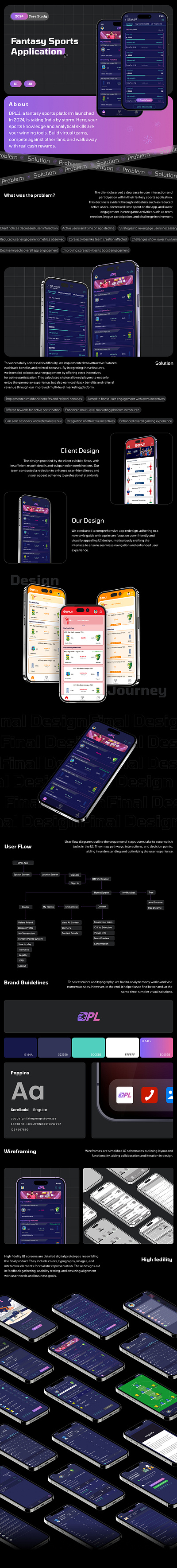 DPL 11 Fantasy cricket application - UIUX Case study app branding design graphic design illustration logo typography ui ux vector