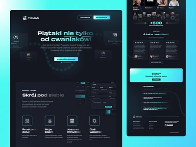 Tip platform landing page design landing page streaming tip twitch