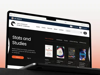LA Public Library Journey: The Current Solution Analysis animated animation collage darwin darwin design darwinapps grid homepage interior layout loader loading mainpage saas showcase software spinner uxui webdesign widget