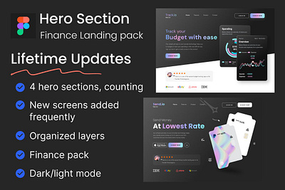 Finance hero landing page UI KIT figma ui kit finance app finance hero landing page ui kit finance landing page finance landing ui kit finance ui kit finance website ui kit fintech fintech landing fintech landing page fintech ui kit fintech website landing page website design