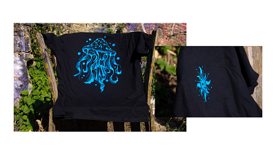 Jellyfish T-shirt Collection branding design graphic design icon illustration logo minimal retro texture
