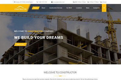 Construction HTML Landing Page construction construction html landing page landing page landingpage website template