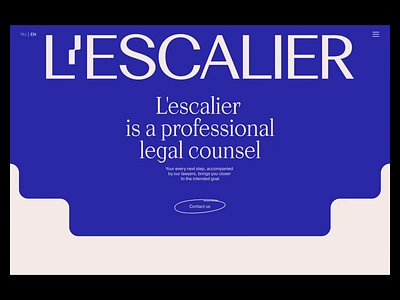 L'escalier animation attorney branding consultancy corporate identity graphic design handwritten interface law consulting law website lawyer legal legal advisor logo design minimal motion graphics redis web design