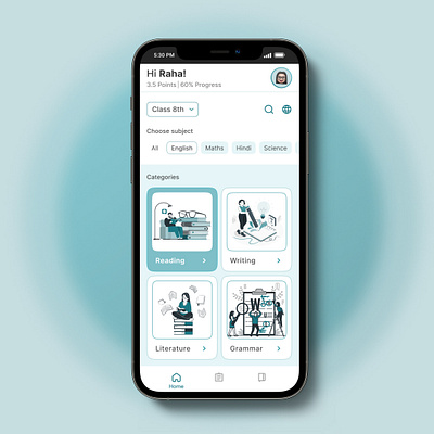 Education App ui visualdesign