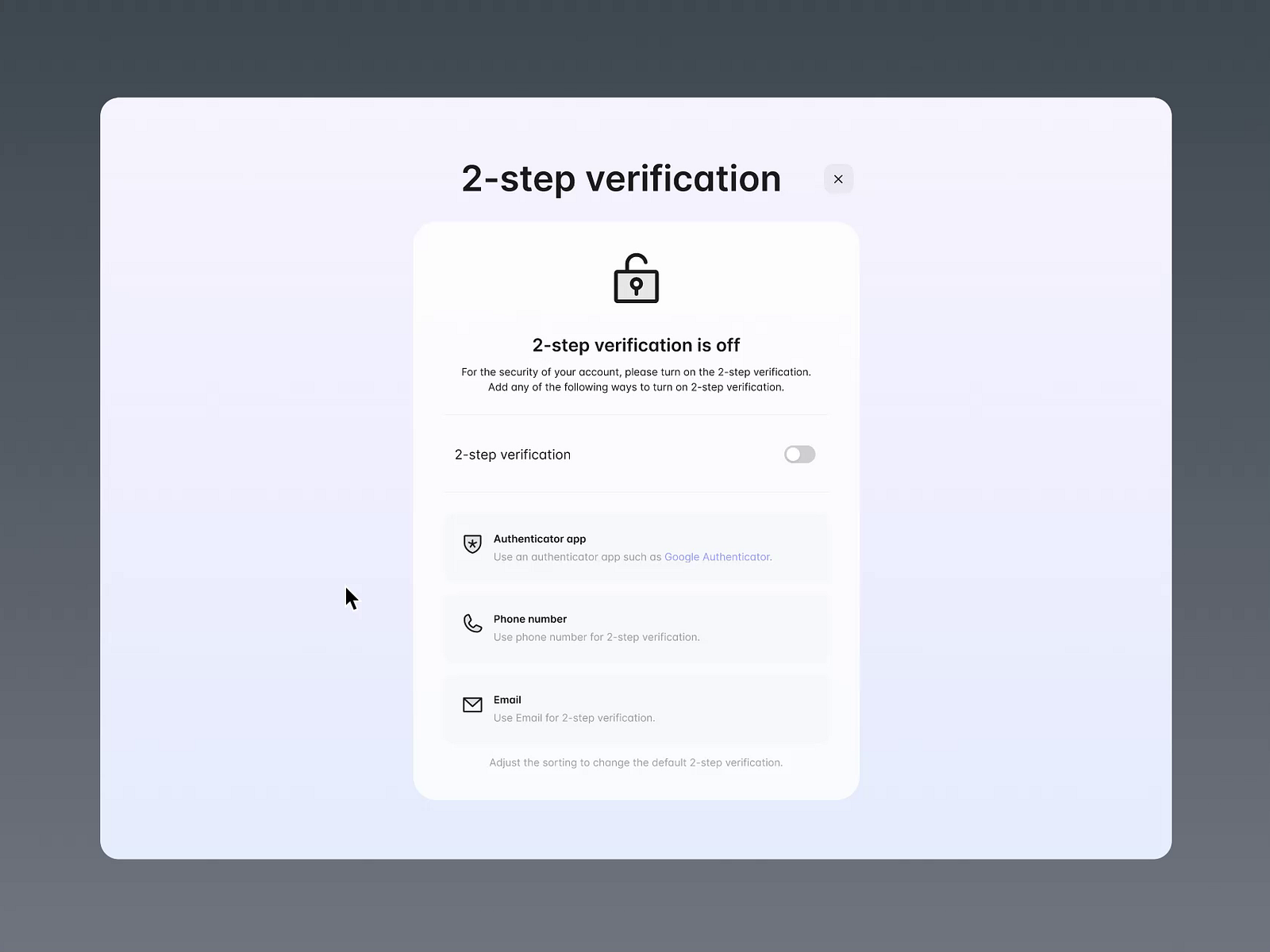2-step verification by ByeWind on Dribbble