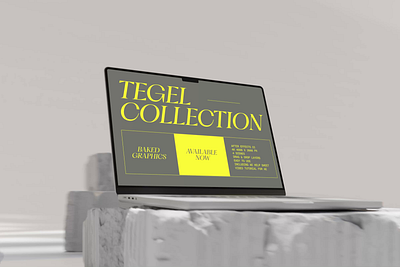 TEGEL - ANIMATED MOCKUP 3d branding clean design editorial graphic design illustration layout logo minimal mockup mockups typography