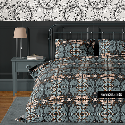 Floral Motif Pattern pattern seamless textile design wallpaper design