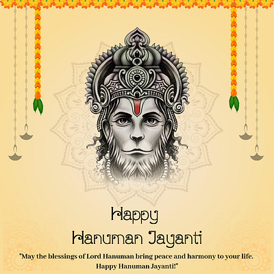 Free Hanuman Jayanti Daily Branding Post mahavir jayanti
