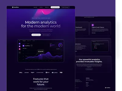 Modern analytics webdesign design landing page design modern analytics web modern world web online analytics web ui ux ux design