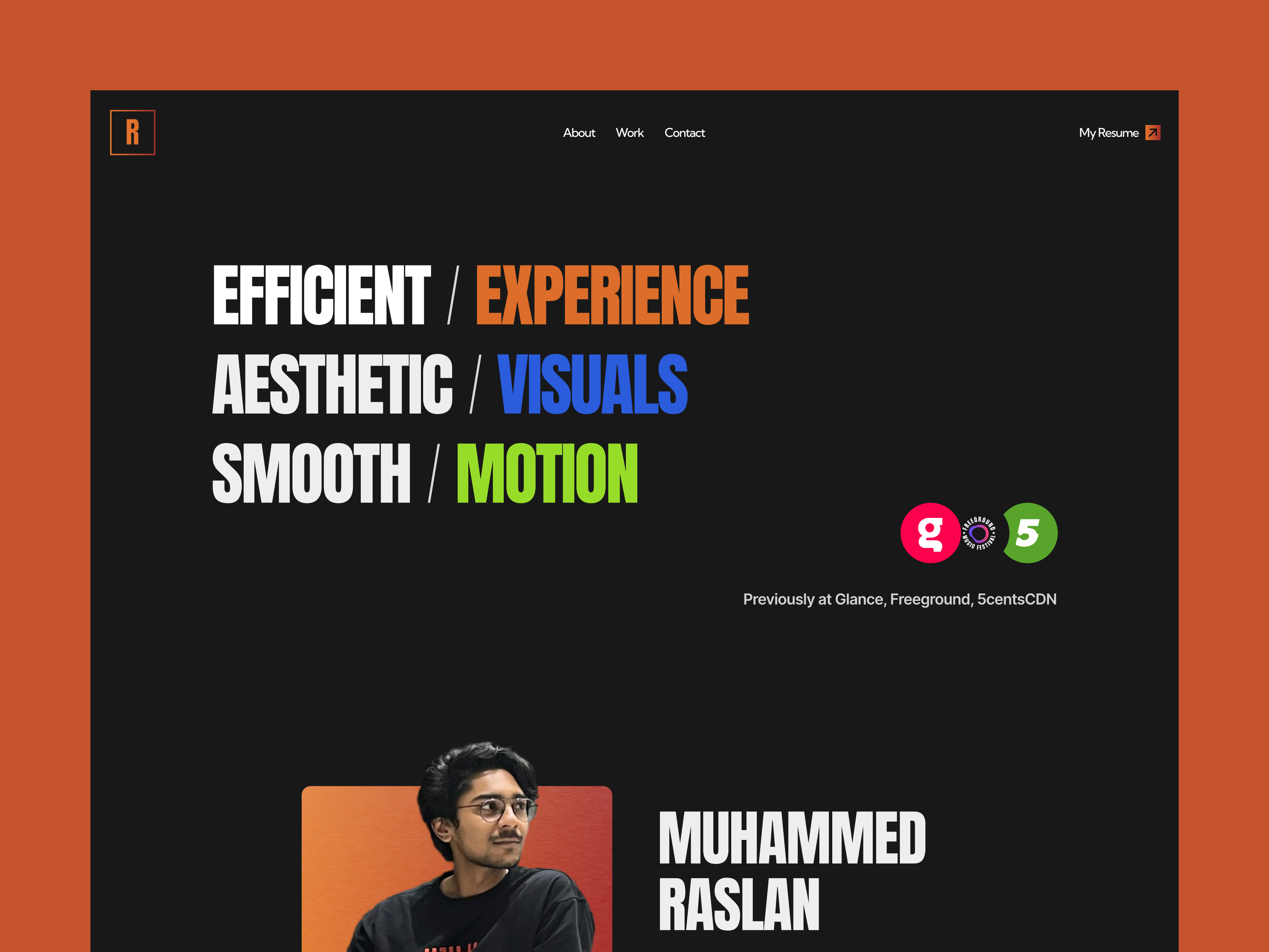 My Portfolio Website app branding competition concept design dribbble framer portfolio website playoff graphic design logo playoff portfolio portfolio app portfolio website product design ui ui design web website winner work