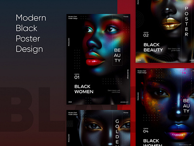 Modern Black Posters black black posters creative posters graphic design modern poster designs poster poster design poster designs posters